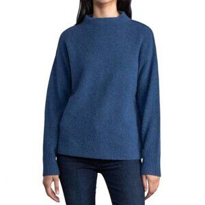 Margaret O'Leary Charlotte Sweater in Sapphire Blue Cashmere, XS